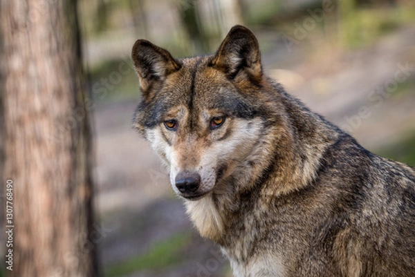 Obraz Eurasian wolf in the forest