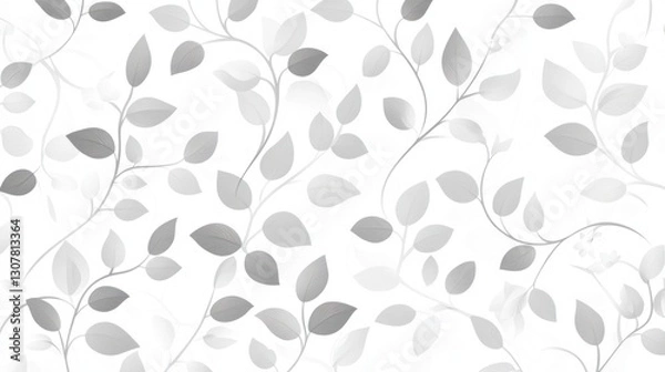 Obraz Abstract grayscale leaf pattern, nature background, design element, possible use in graphic design, wallpaper
