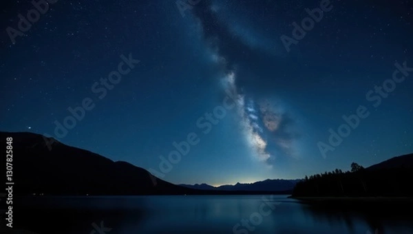 Obraz Stunning Starry Sky Free from Light