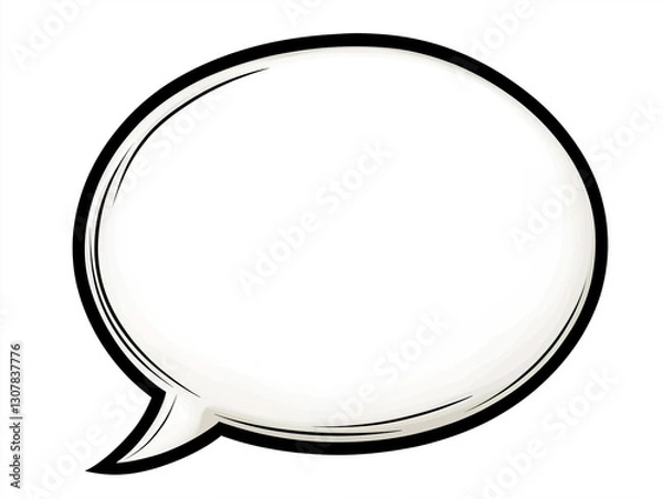 Obraz Empty Comic Book Speech Bubble
