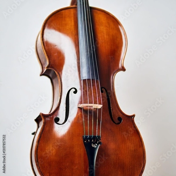 Obraz Classic Cello Beautifully Isolated on a White Background
