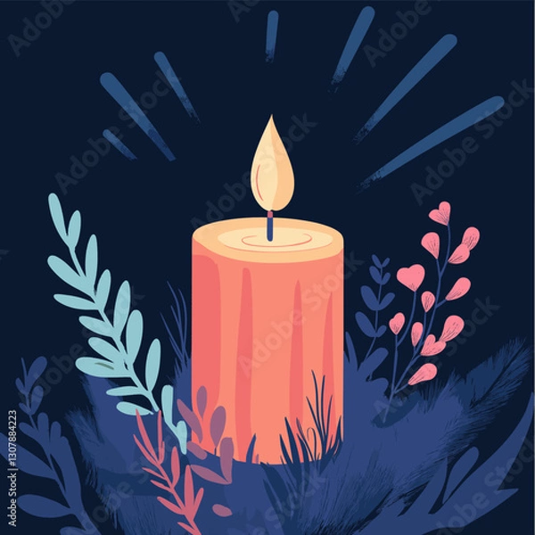 Obraz burning candle