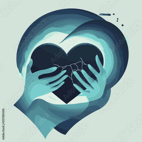 Obraz heart in the hands