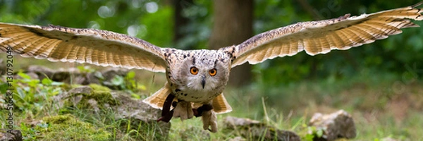 Obraz latająca puchacz