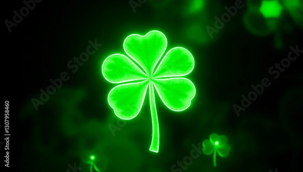 Obraz five leaf clover