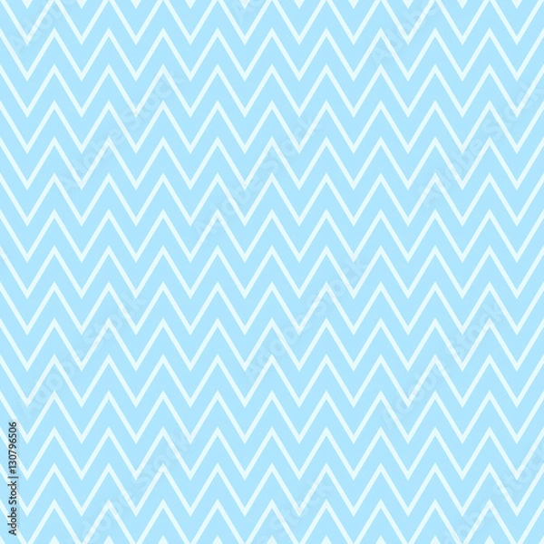Fototapeta Wave pattern stripe seamless sweet blue two tone colors. Pattern stripe chevron abstract background vector.