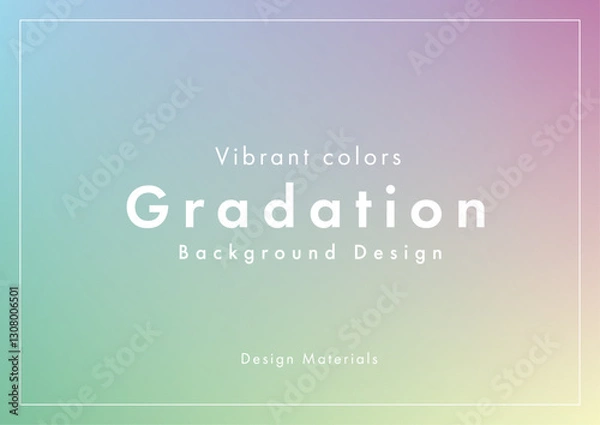 Fototapeta 緑, 黄色, 紫, グラデーション, 背景, デザイン