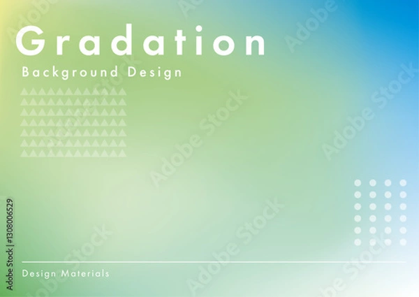 Fototapeta 緑, 青, グラデーション, 背景, デザイン