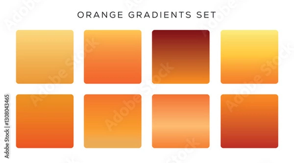 Fototapeta Orange Gradient Set