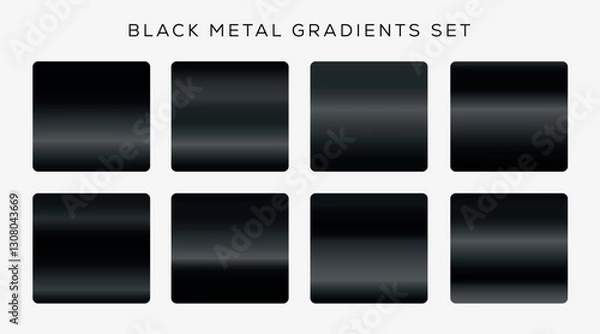 Obraz Black Gradient Set