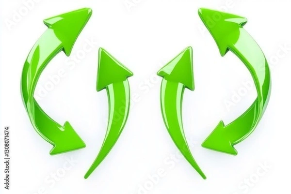 Fototapeta green arrows