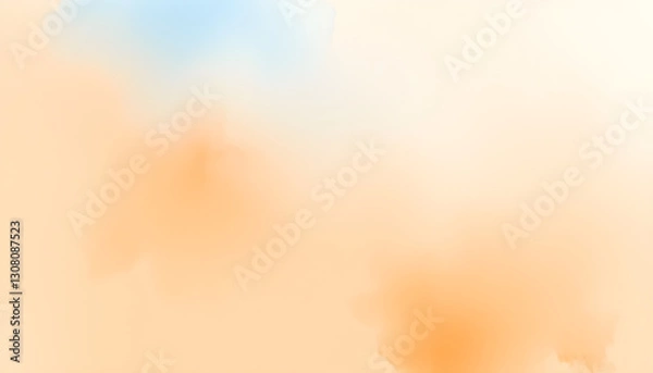Obraz 파란주황수채화배경
