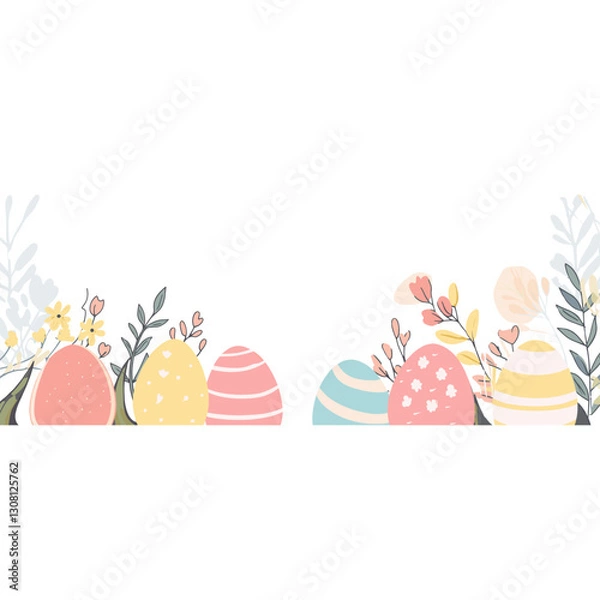 Fototapeta Easter egg background eggs illustration easter vector