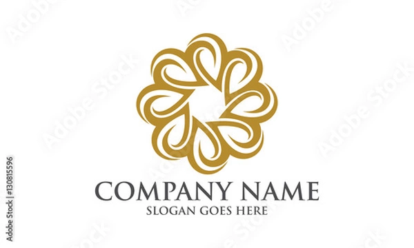 Obraz Elegant Abstract Circular Logo Image Vector