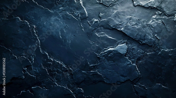 Fototapeta Elegant dark slate blue abstract background design. Luminous - River. Illustration