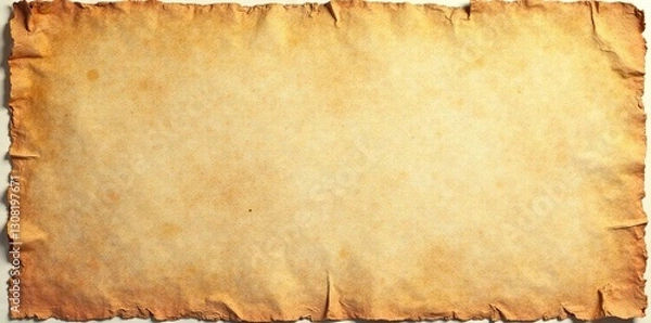 Obraz Blank square overlay; aged paper, dust, grainy effect, frayed edges , deteriorated, background