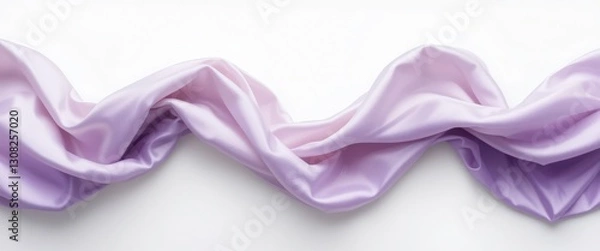 Fototapeta Lavender Silk Fabric Drape, Soft Texture - Pastel colors