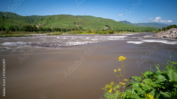 Obraz the river in the mountains