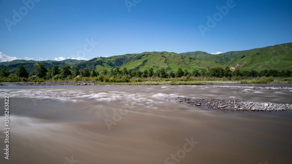 Obraz the river in the mountains