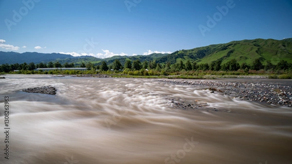 Obraz the river in the mountains