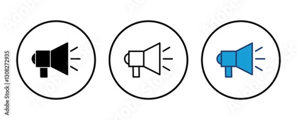 Fototapeta Megaphone icon vector. Loudspeaker icon vector.
