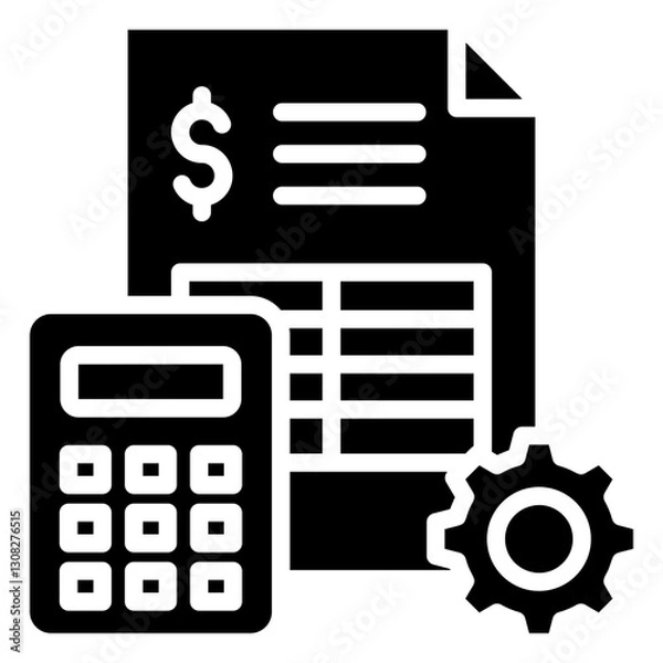 Fototapeta Bookkeeping Icon