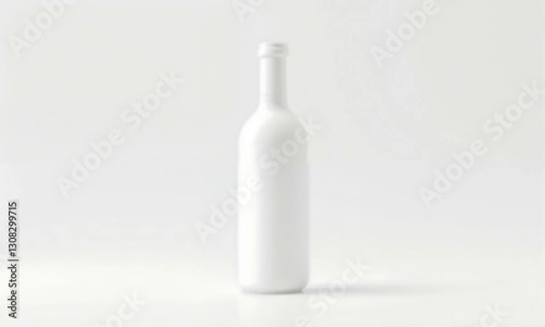 Fototapeta 一个白色的瓶子