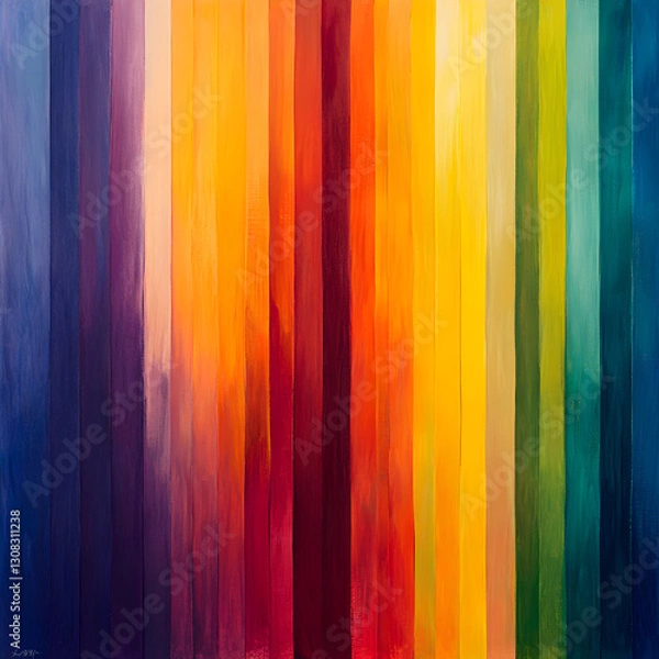 Obraz Unity in Diversity: An Abstract Spectrum of Colors Reflecting the Harmony of Light Transitions and Boundless Possibilities