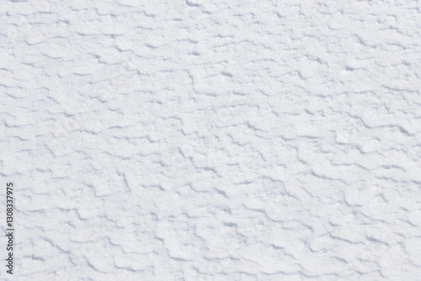 Fototapeta Natural textured pattern on white winter snow surface background