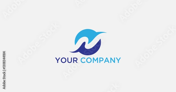 Obraz Letter N Minimal Logo