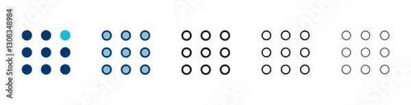 Obraz Menu Icon vector isolated on white background. web menu icon