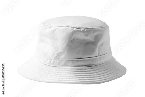 Obraz White Bucket Hat Isolated