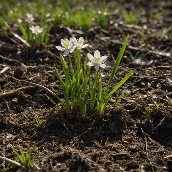 Fototapeta spring flowers snowdrops