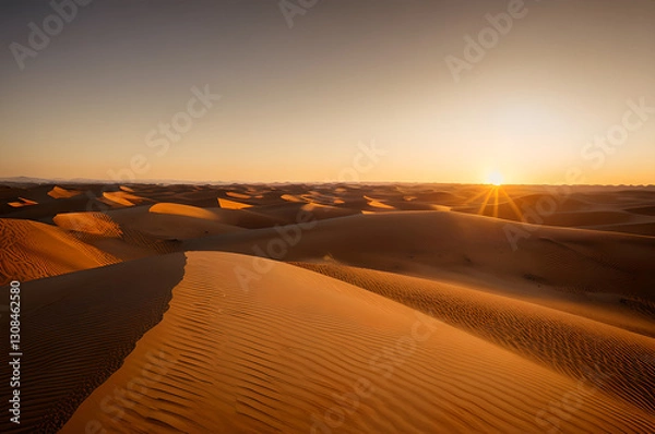 Obraz 砂漠の日の出