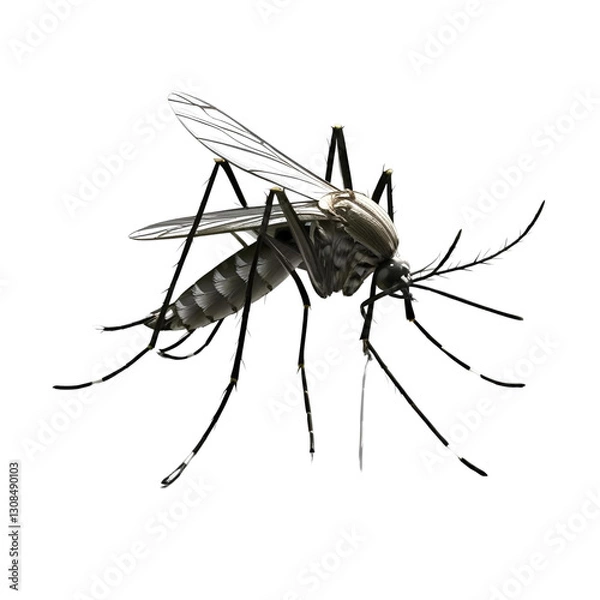 Obraz mosquito isolated on white background