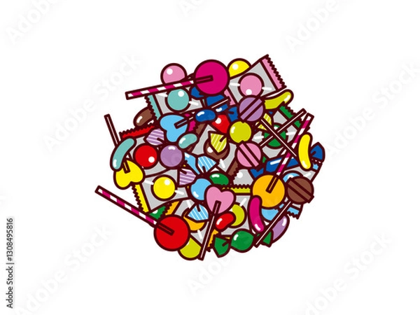 Obraz キャンディー集合1