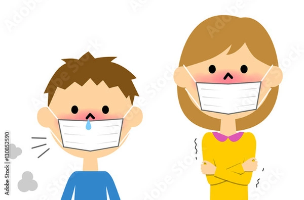 Fototapeta 体調不良のこども