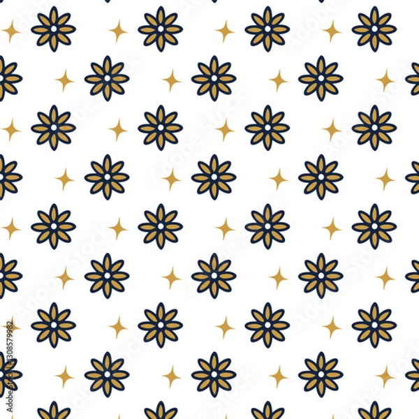 Fototapeta seamless pattern with flowers