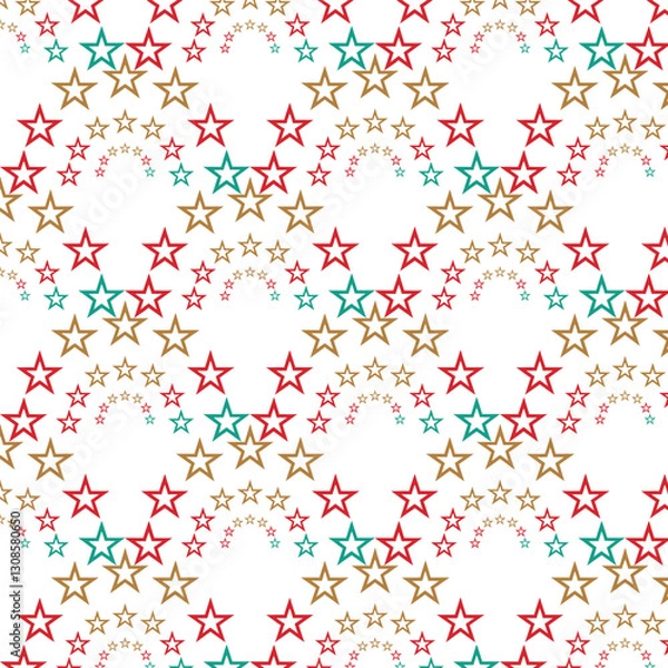 Fototapeta seamless pattern with colorful hearts