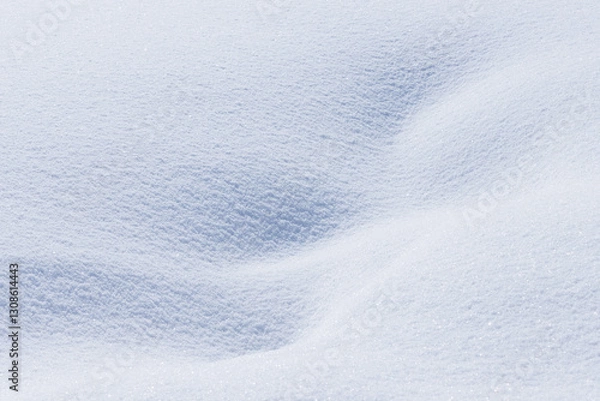 Fototapeta Soft fresh white winter snow surface texture background