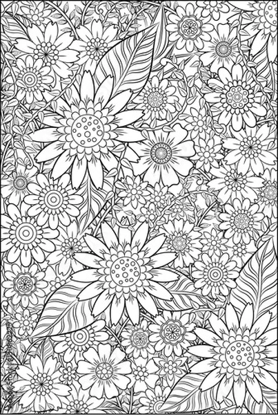 Obraz Magic Garden Coloring Page