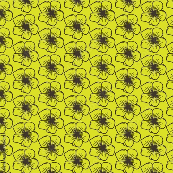 Obraz yellow flower pattern