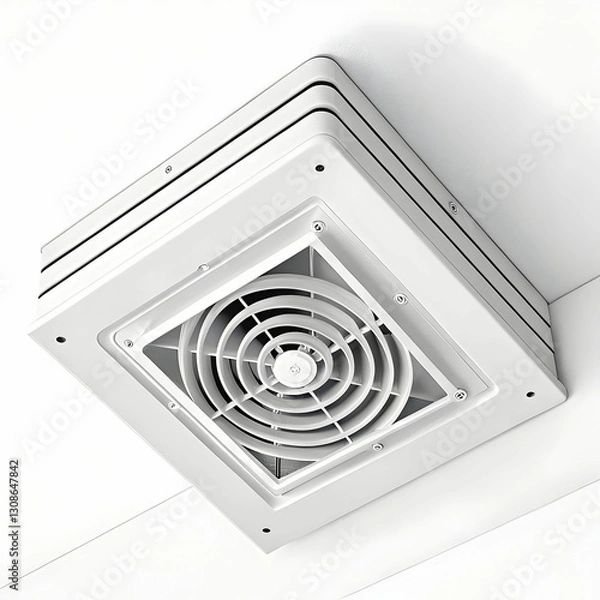 Fototapeta A ceiling fan is a mechanical fan mounted on the ceiling,