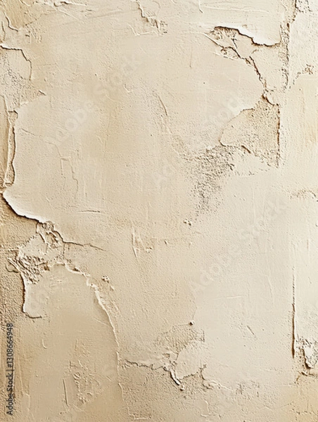 Fototapeta Textured Wall with Imperfections: A close-up of a rough, textured wall with visible cracks and imperfections. This image conveys a sense of age, history, and natural beauty.