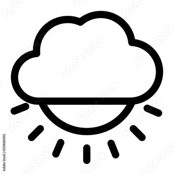 Obraz sunset  icon for illustration