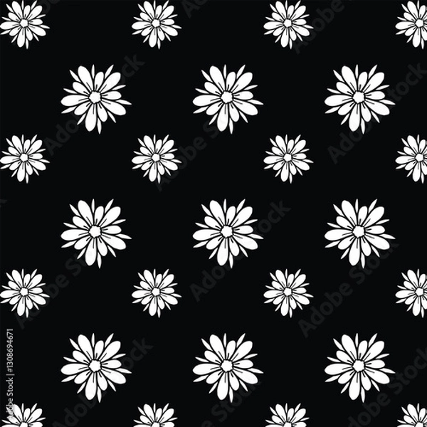 Fototapeta seamless pattern with snowflakes