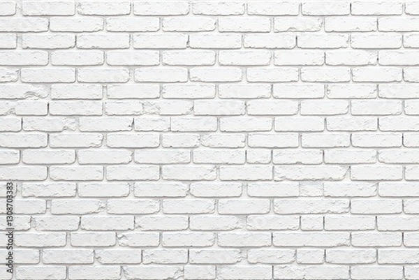 Fototapeta Textured white cinder block fence panorama, seamless tileable , building material, tileable