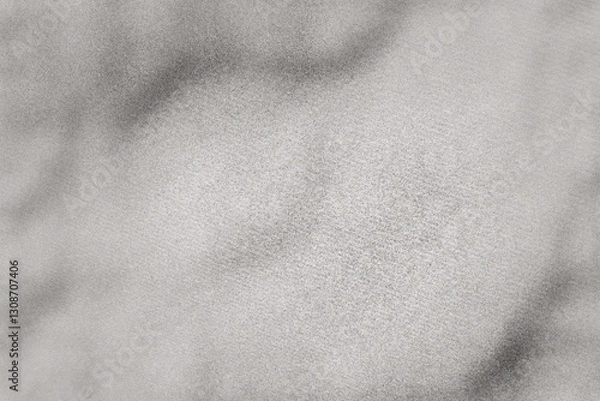 Fototapeta Illustration of a fine texture background with white and light gray sand or dust particles mixed with soft and natural shadows for graphic design, advertising, backdrop, banner, frame, nature.
