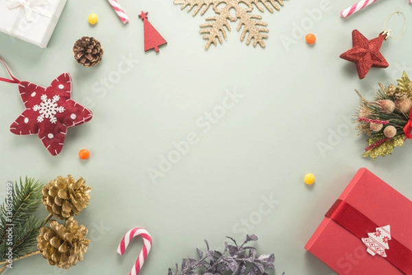 Fototapeta Christmas holiday background 