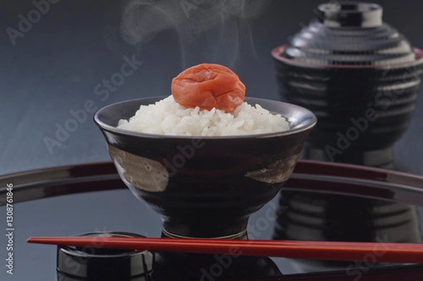 Obraz ご飯と梅干し−3